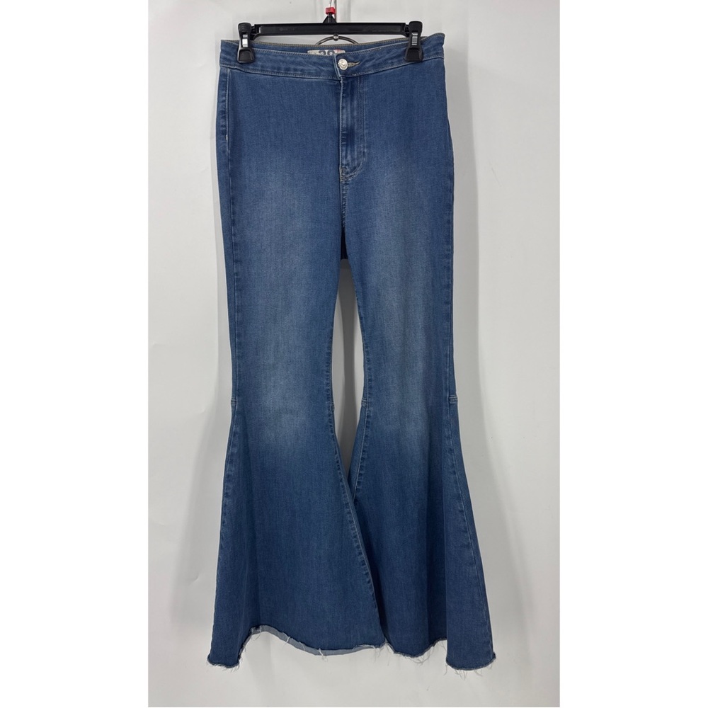 Free People Just Float On Flare Denim Jeans hippie, bohemian bell bottom